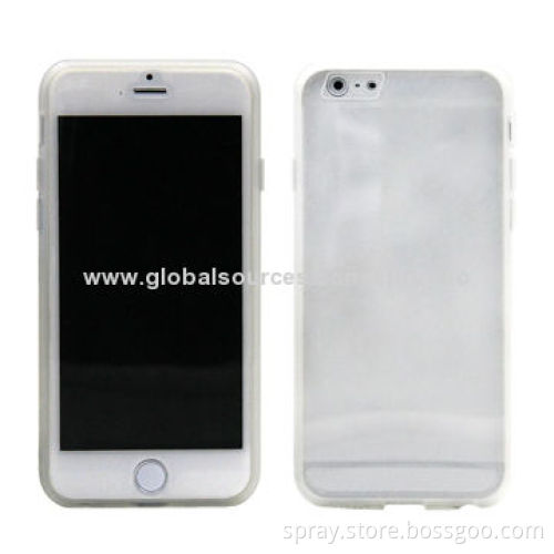 0.5mm Thickness, Ultra-slim Crystal Cases for iPhone, TPU Border with PC Back Cover
